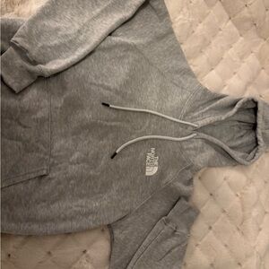 The North Face women’s  Light Gray Pullover Hoodie